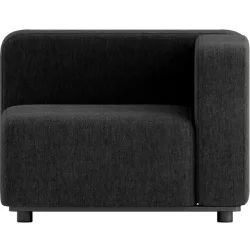 SACKit Loungeelement Cobana Schwarz Aluminium/Olefin Faser 1 B 95 T 95 cm - Loungeelement
