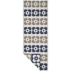 HORREDSMATTAN Outdoor-Teppich Florian Blau Polyester 70 cm 100 cm - Farbe: marine - Outdoor-Teppich