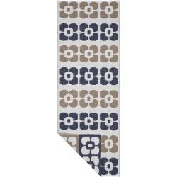 HORREDSMATTAN Outdoor-Teppich Florian Blau Polyester 70 cm 400 cm - Farbe: marine - Outdoor-Teppich