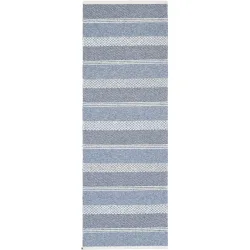 HORREDSMATTAN Teppich Sia Blau Baumwolle/Polyester 70 cm 350 cm - Farbe: blue - Material: Mischgewebe - Teppich