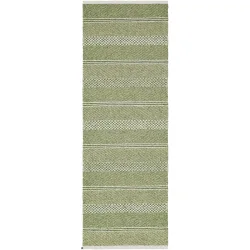 HORREDSMATTAN Teppich Sia Grün Baumwolle/Polyester 70 cm 210 cm - Farbe: olive - Material: Mischgewebe - Teppich
