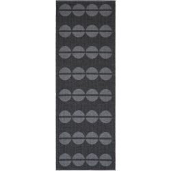 HORREDSMATTAN Outdoor-Teppich Bastian Grau Polyester/Kunststoff 70 cm 450 cm - Farbe: graphite - Material: Phthalatfreies PVC 90%, Polyester 10% -