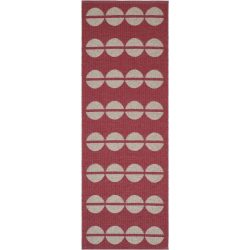 HORREDSMATTAN Outdoor-Teppich Bastian Rot Polyester/Kunststoff 70 cm 450 cm - Material: Phthalatfreies PVC 90%, Polyester 10% - Outdoor-Teppich