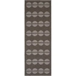HORREDSMATTAN Outdoor-Teppich Bastian Braun Polyester/Kunststoff 70 cm 200 cm - Farbe: Brown - Material: Phthalatfreies PVC 90%, Polyester 10% -