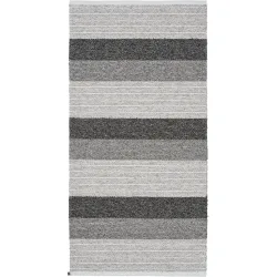 HORREDSMATTAN Teppich Myra Grau Baumwolle/Polyester 70 cm 220 cm - Farbe: graphite - Material: Mischgewebe - Teppich