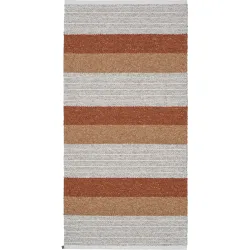 HORREDSMATTAN Teppich Myra Rot Baumwolle/Polyester 150 cm 220 cm - Farbe: Rust - Material: Mischgewebe - Teppich
