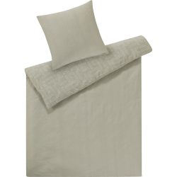Esprit Bettwäschegarnitur Scatter Contour Beige Baumwolle 160 cm - Bettwäschegarnitur