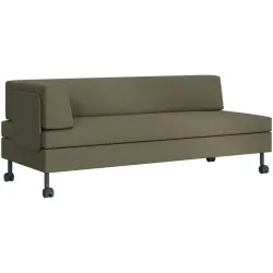 SWISS PLUS Bettsofa Bed for Living Doppio Grün Stoff 205 cm 165 cm Rollbar - Farbe: olive - Möbel Konfigurator: Traummöbel individuell zusammenstellen
