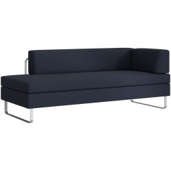 SWISS PLUS Bettsofa Bed for Living Singolo Blau Stoff 205 cm 85 cm - Farbe: Dunkelblau - Möbel Konfigurator: Traummöbel individuell zusammenstellen -