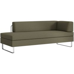 SWISS PLUS Bettsofa Bed for Living Singolo Grün Stoff 205 cm 85 cm - Farbe: olive - Möbel Konfigurator: Traummöbel individuell zusammenstellen -