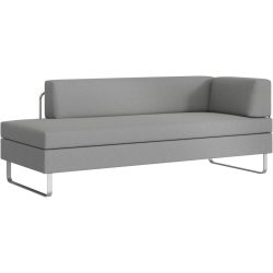 SWISS PLUS Bettsofa Bed for Living Singolo Grau Stoff 205 cm 85 cm - Möbel Konfigurator: Traummöbel individuell zusammenstellen - Schweizer