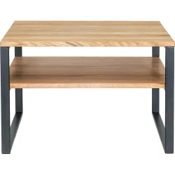Salontisch Aluna Beige Holz 60 cm - Farbe: natur geölt - Material: Eiche - Salontisch