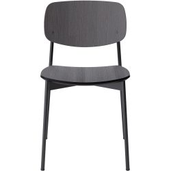 Stuhl Kasper Schwarz Holz 50 cm - Material: Eiche - Stuhl