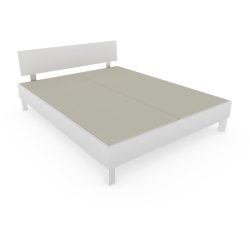 Bett Window Weiss Holz 140 x 200 cm - Material: Holzwerkstoff - Bett