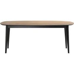 Esstisch Montecito Schwarz Holz 200 cm - Material: Holzwerkstoff - Esstisch