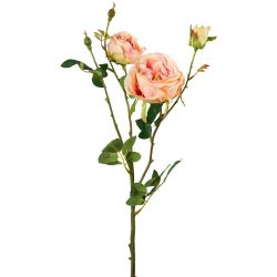 Kunstblume Natural & Feminine Glamour Rosa Kunststoff 63 cm - Farbe: hellrosa - Kunstblume