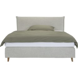 Boxspringbett Sørensen Beige Stoff 180 x 200 cm - Möbel Konfigurator: Traummöbel individuell zusammenstellen - Boxspringbett