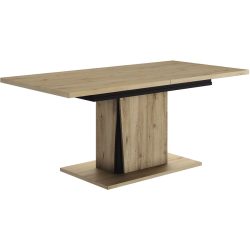 Tisch Crack Braun Holz 90 cm Ausziehbar - Farbe: eiche - Material: Holzwerkstoff - Tisch