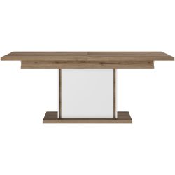 Tisch Otello Braun/Schwarz Holz 90 cm Ausziehbar - Farbe: eiche/schwarz - Material: Holzwerkstoff - Tisch