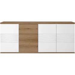 Sideboard Otello Braun Holz 47 cm 87 cm - Farbe: eiche - Material: Holzwerkstoff - Sideboard