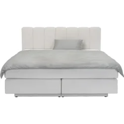 Boxspringbett Gabo Ivory 160 x 200 cm - Material: Polyester - Boxspringbett