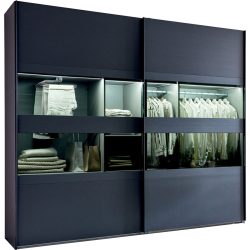 Kleiderschrank Enero Grau Holzwerkstoff 270 cm 65 cm 208 cm - Farbe: graphit - Kleiderschrank
