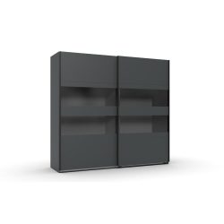 Kleiderschrank Enero Grau Holzwerkstoff 225 cm 65 cm 208 cm - Farbe: graphit - Kleiderschrank