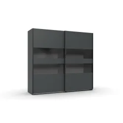 Kleiderschrank Enero Grau Holzwerkstoff 225 cm 65 cm 208 cm - Farbe: graphit - Kleiderschrank