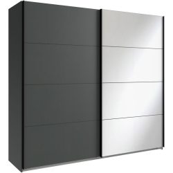 Kleiderschrank Enero Grau Holzwerkstoff 270 cm 65 cm 208 cm - Farbe: graphit - Kleiderschrank
