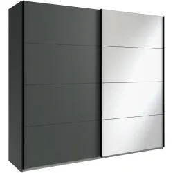 Kleiderschrank Enero Grau Holzwerkstoff 270 cm 65 cm 208 cm - Farbe: graphit - Kleiderschrank