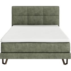 Boxspringbett Cloud Grün Stoff 140 x 200 cm - Boxspringbett