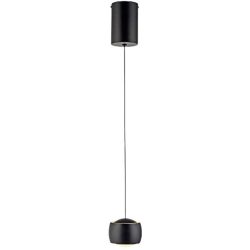 Pendellampe Pero Schwarz Metall 10 cm 220 cm - LED - Lichtfarbe: Warmweiss - Pendellampe- LED Energiesparlampe