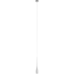 Pendellampe Cesena Weiss Metall 8 cm 200 cm - LED - Lichtfarbe: Warmweiss - Pendellampe- LED Energiesparlampe