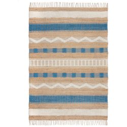 Teppich Nagomi Blau/Braun Jute 120 cm 170 cm - Farbe: braun/blau - Teppich