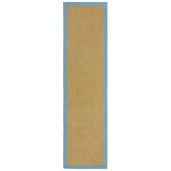Outdoor-Teppich Yoto braun/blau Anderes Muster Polyester/Polypropylen 60 x 230 cm - Outdoor-Teppich
