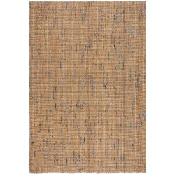 Teppich Tsumugi Blau/Braun Jute 200 cm 290 cm - Farbe: braun/blau - Teppich