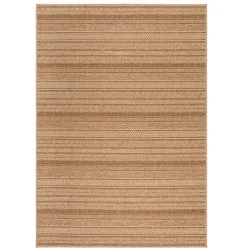 Outdoor-Teppich Ricochet hellbraun Streifen Polypropylen 200 x 290 cm - Outdoor-Teppich