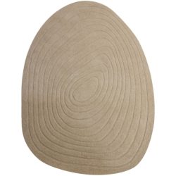 Teppich Clue Braun Wolle 160 cm 230 cm - Farbe: Natural - Teppich