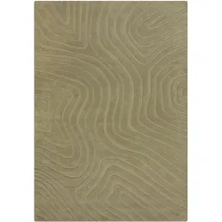 Teppich Hibachi Grün Wolle 160 cm 230 cm - Farbe: Sage - Teppich