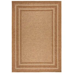 Outdoor-Teppich Valais hellbraun Anderes Muster Polypropylen 120 x 170 cm - Outdoor-Teppich
