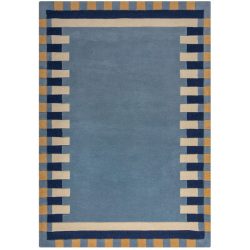 Teppich Skandy Blau/Gelb Wolle 200 cm 290 cm - Teppich