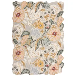 Teppich Sour Rosa Wolle 200 cm 290 cm - Teppich