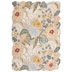 Teppich Sour Rosa Wolle 120 cm 170 cm - Teppich