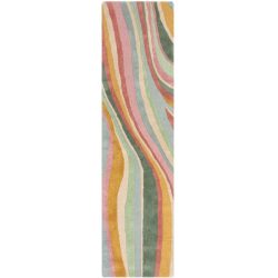 Teppich Holo Mehrfarbig Wolle 60 cm 230 cm - Teppich