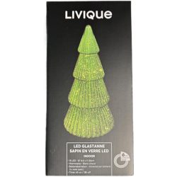 Weihnachtsbeleuchtung Lume Grün Glas/Kupfer 14.5 cm - LED - Lichtfarbe: Warmweiss - Material: Kupfer/Glas - Weihnachtsbeleuchtung