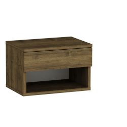 Nachttisch Uyumak Braun Holzwerkstoff 51 cm - Farbe: Walnuss - Nachttisch