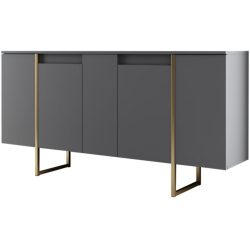 Konsole Yemek Grau Holzwerkstoff 40 cm - Farbe: anthrazit - Material: 100% Melaminbeschichtete Spanplatte - Konsole