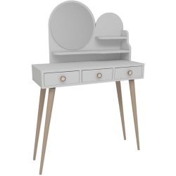 Schminktisch Uyumak - Farbe: weiss, braun - Material: Melamin - Schminktisch