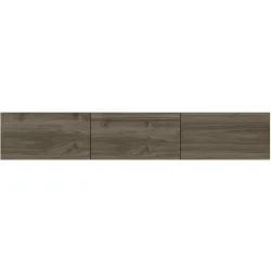 TV-Möbel Yasam Braun Holzwerkstoff 35 cm 14 cm 158 cm - Farbe: Walnuss - Material: Melaminbeschichtete Spanplatte - TV-Möbel