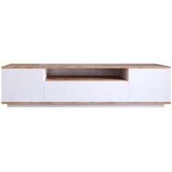 TV-Möbel Yasam Braun Holzwerkstoff 44.6 cm 180 cm 44.5 cm - Farbe: Kiefer - Material: Melaminbeschichtete Spanplatte - TV-Möbel